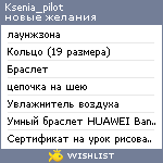 My Wishlist - ksenia_pilot