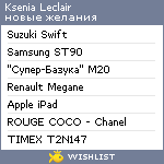 My Wishlist - ksenialeclair