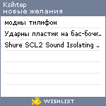 My Wishlist - ksihtep