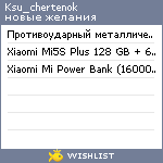 My Wishlist - ksu_chertenok