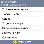 My Wishlist - ksubor1985