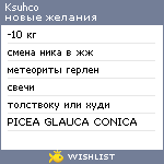 My Wishlist - ksuhco