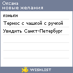 My Wishlist - ksuleonova