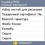 My Wishlist - ksushka7593