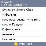 My Wishlist - ksyn4ik