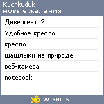 My Wishlist - kuchkuduk