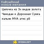 My Wishlist - kudryashovad