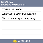 My Wishlist - kuhareva