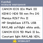 My Wishlist - kuni4ek