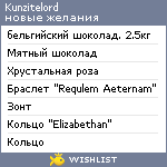 My Wishlist - kunzitelord