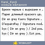 My Wishlist - kuroi_kyoji