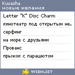 My Wishlist - kuvasha