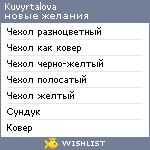 My Wishlist - kuvyrtalova