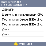 My Wishlist - kuznecova1401
