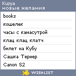 My Wishlist - kuzya