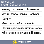 My Wishlist - kvitka_ya