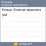 My Wishlist - kvmaria