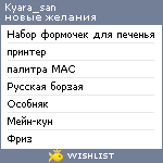 My Wishlist - kyara_san