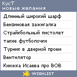 My Wishlist - kyct