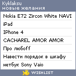 My Wishlist - kyklaksu