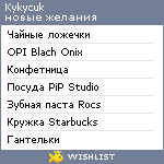 My Wishlist - kykycuk