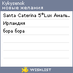 My Wishlist - kykysenok