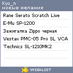 My Wishlist - kyo_n