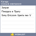 My Wishlist - kyraga