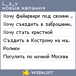 My Wishlist - l_a_v