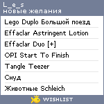 My Wishlist - l_e_s