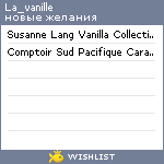 My Wishlist - la_vanille