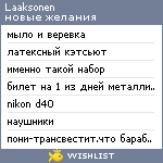 My Wishlist - laaksonen