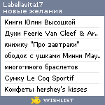 My Wishlist - labellavita17