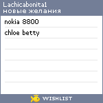 My Wishlist - lachicabonita1