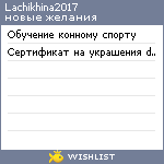 My Wishlist - lachikhina2017