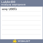 My Wishlist - ladybird88