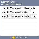 My Wishlist - ladyphoenix