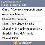 My Wishlist - ladyswanheart