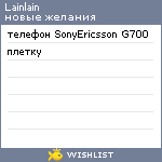 My Wishlist - lainlain