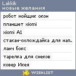 My Wishlist - lakkik