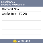 My Wishlist - lanakinney