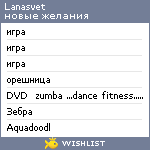 My Wishlist - lanasvet