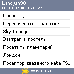 My Wishlist - landysh90