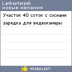 My Wishlist - lankasterpek