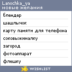 My Wishlist - lanochka_ya