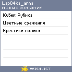 My Wishlist - lap04ka_anna