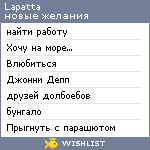 My Wishlist - lapatta