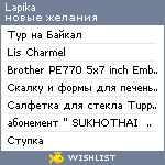 My Wishlist - lapika