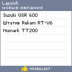 My Wishlist - lapwish