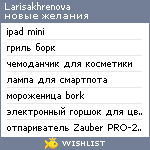 My Wishlist - larisakhrenova